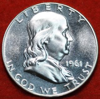 Uncirculated Proof 1961 Silver Franklin Half Dollar S/h photo