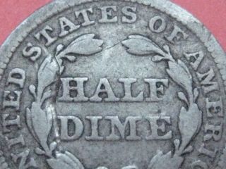 1853 Seated Liberty Half Dime With Arrows - Vg/fine Detail photo