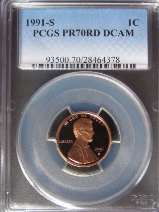 Pcgs Certified 1991 S Proof Modern Lincoln Cent - Graded Pr70 Rd Dcam photo