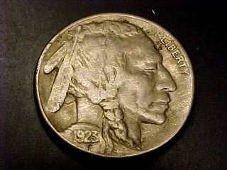 1923 S Indian Head Buffalo Nickel Coin Vf Buy It Now Or Make Offer photo
