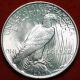 Uncirculated 1923 Silver Peace Dollar Dollars photo 1