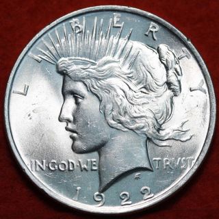 Uncirculated 1922 Silver Peace Dollar photo