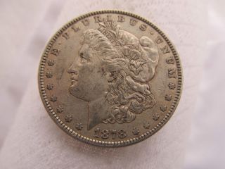 1878 Morgan Silver Dollar,  90% Silver Coin,  Details. photo