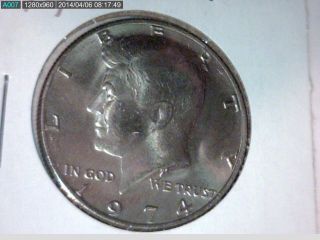 1974 Kennedy Half Dollar 40% Silver photo
