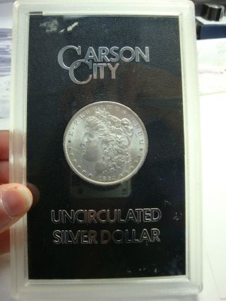 1884 Carson City Uncirculated Morgan Silver Dollar Coin photo
