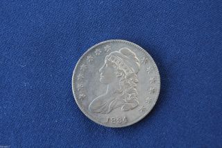 1834 Capped Bust Silver Half Dollar Small Date Great Type Coin M1038 photo