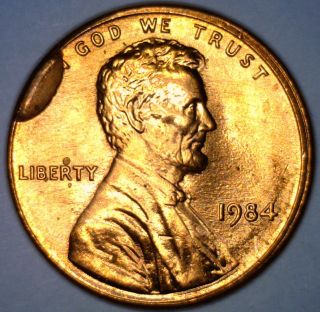 1984 Lincoln Cent Cud photo