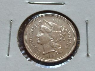 1866 3 - Cent Copper - Nickel photo