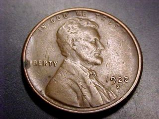 1920 S Lincoln Head Cent Penny Xf Buy It Now Or Make Offer photo