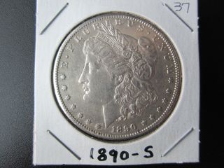 1890 - S Morgan Silver Dollar photo