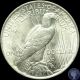 1923 P Choice Uncirculated Silver Peace Dollar C27 Dollars photo 1