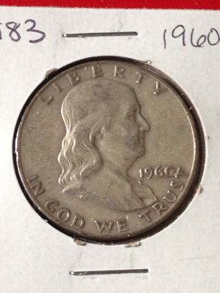 F183 ::1960 - D Franklin Liberty Silver Half Dollar Coin :: Fairhouse : Hq photo