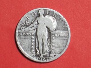 1927 S Standing Liberty Silver Quarter Rare Key Coin photo