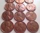 15 Us Copper Lincoln Penny ' S 7 1972 Large Error Rim / Off Center Color Variation Coins: US photo 1