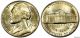 1974 P Gem Bu Unc Jefferson Nickel 5c Us Coin - Some Toning Lustrous F167 Nickels photo 2