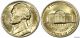 1977 P Gem Bu Unc Jefferson Nickel 5c Us Coin - Very Lustrous Color F170 Nickels photo 2