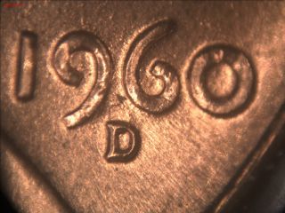 Bu 1960 - D Lincoln Cent With Rpm - 017/wrpm - 017 Error Wexler Top 100 (03 - 30 - 01) photo