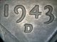 Au/unc 1943 - D/d Lincoln Cent With Wrpm - 021repunched Mintmark Error (03 - 15 - 001) Coins: US photo 1