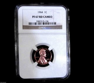 1964 Red Cameo Lincoln Ngc Pf67 Red Cameo Heavily Contrasted O/r Pq Pq photo