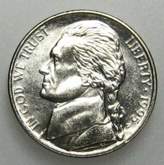 1995 P Uncirculated Jefferson Nickel (b04) photo