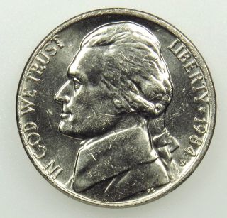 1984 D Uncirculated Jefferson Nickel (b01) photo