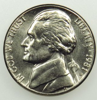 1981 D Uncirculated Jefferson Nickel (b05) photo