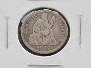 1883 - P Liberty Seated 90% Silver Dime U.  S.  Coin C4160l photo
