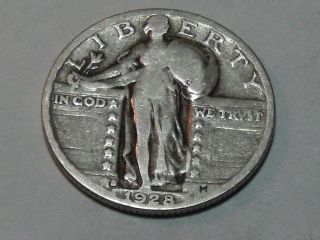1928 - S Standing Liberty Silver Quarter 3349a photo