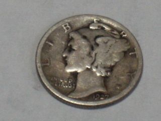 1927 - S Mercury Silver Dime 8804 photo