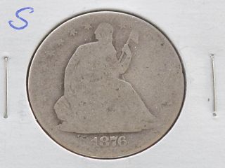 1876 - S Seated Liberty Half Dollar 90% Silver U.  S.  Coin C4202l photo