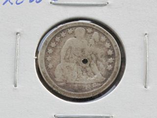 1853 - P Liberty Seated 90% Silver Dime With Arrows U.  S.  Coin C4156l photo