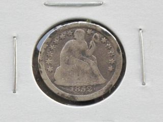 1852 - P Liberty Seated 90% Silver Dime U.  S.  Coin C4155l photo