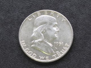 1951 - D Franklin Half Dollar Silver U.  S.  Coin A6656 photo