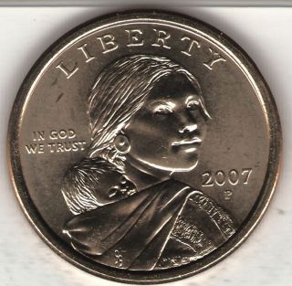 2007 - P Native American Brilliant Uncirculated Dollar Coin photo