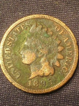 1895 Indian Head Cent,  Bargain Pricing, ,  Low Cost photo