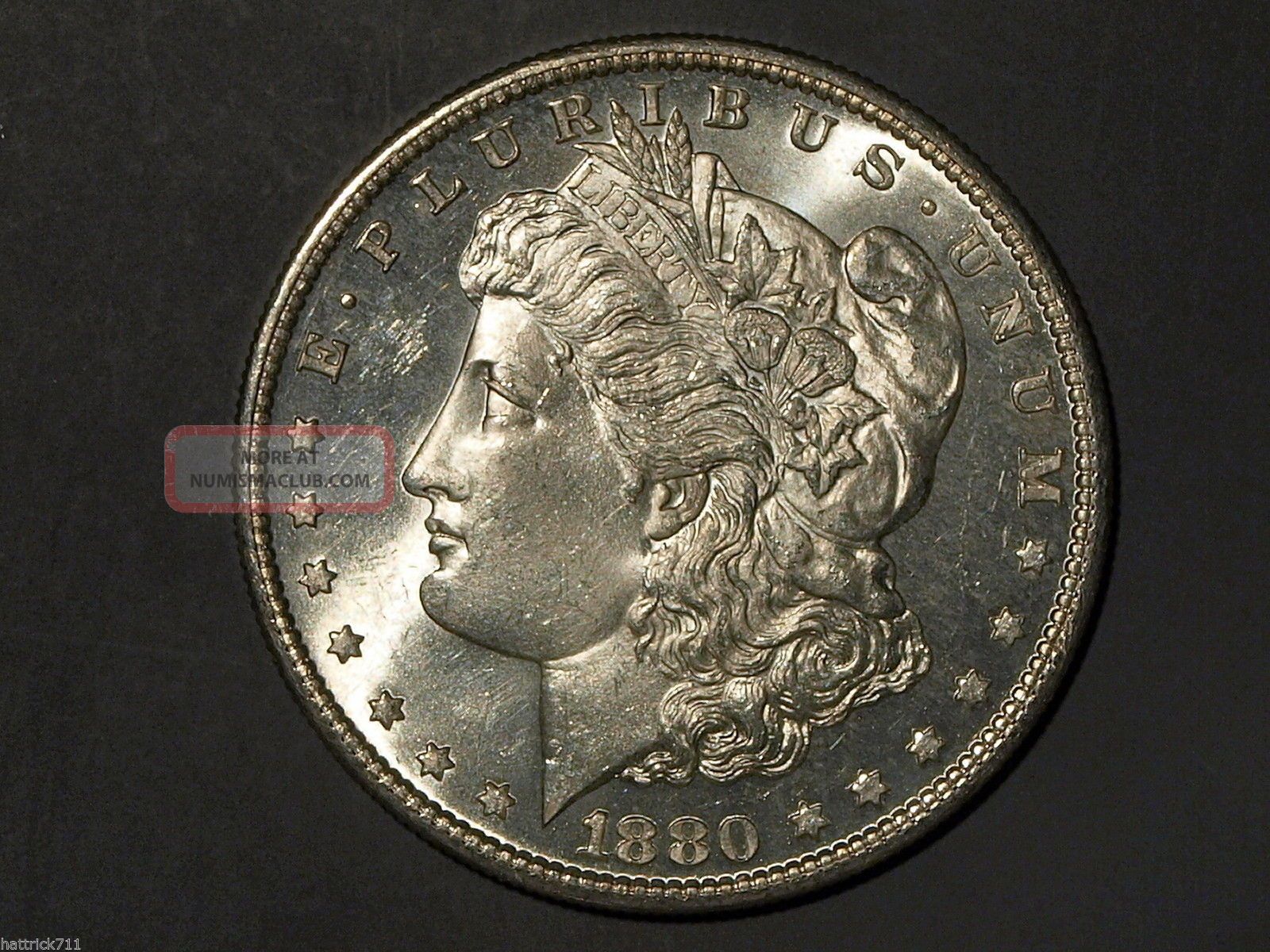 1880 S Us Morgan Silver Dollar Near Gem Uncirculated+