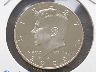 2000 - S Kennedy Half Dollar Nickel Clad Bu Proof U.  S.  Coin D2122 photo