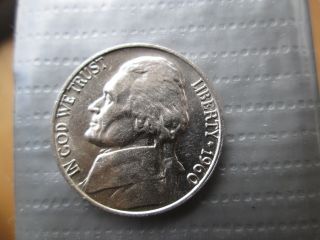 1960 Jefferson Nickel Full Steps In About - Uncirculated photo