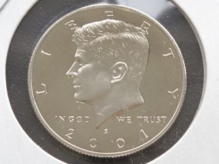 2001 - S Kennedy Half Dollar Nickel Clad Bu Proof U.  S.  Coin D2123 photo
