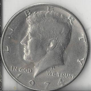1974 Kennedy Half Dollar.  Coin. photo