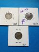 1865,  1869,  & 1881 Three Cent Nickels Three Cents photo 1