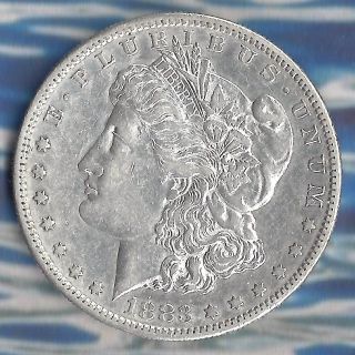 1883 - S Morgan Dollar,  Xf Circulated Silver $1 Coin,  Scarce photo