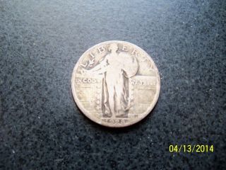 1928 Full Date Standing Liberty Silver Quarter Circulated photo