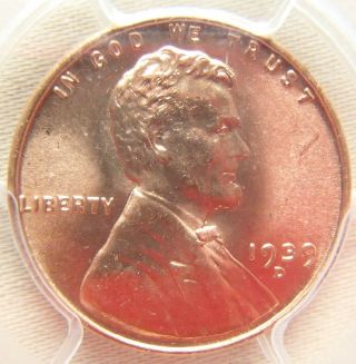 1939 - D Lincoln Cent Pcgs Ms65rd - Brilliant - No Toning photo