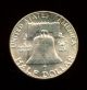 1955 (p) Silver Franklin Half Dollar Ch/gem Bu (v410) Half Dollars photo 1