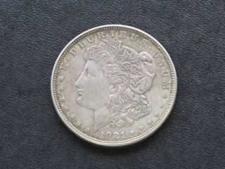 1921 - D Morgan Silver Dollar U.  S.  Coin A6803 photo