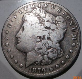 Rare 1879 Cc Morgan Dollar - Semi Key Date photo