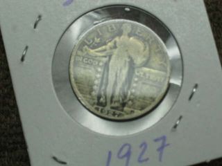 1927 Standing Liberty Quarter With Full Bold 4 Digit Date photo