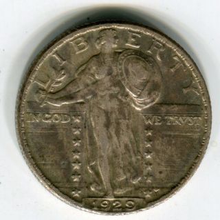 1929 25c Standing Liberty Quarter Choice Xf photo