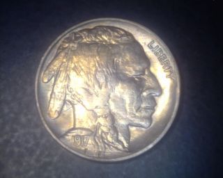 1917 Buffalo Nickel.  Bu Coin. photo